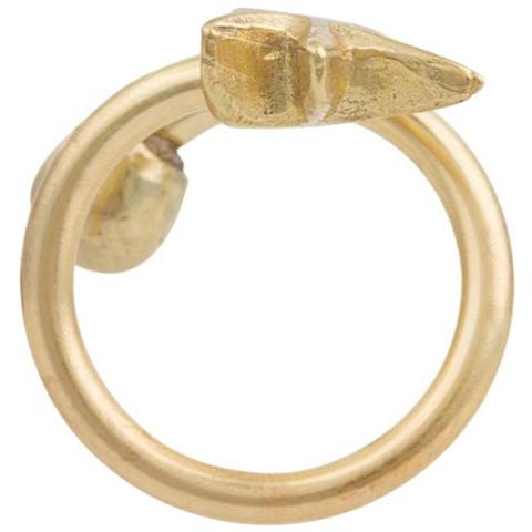 Anello Regolabile In Ottone Placcato Oro Con Stella In Zama - Foto 4