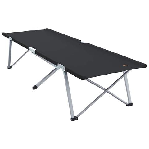 Letto da campeggio pieghevole Nero 62 x 194 x 42 cm - Foto 1