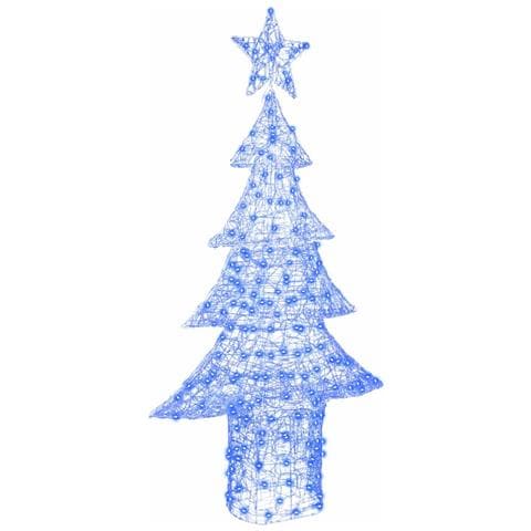 Albero di Natale con 240 LED Blu 180 cm Acrilico - Foto 1