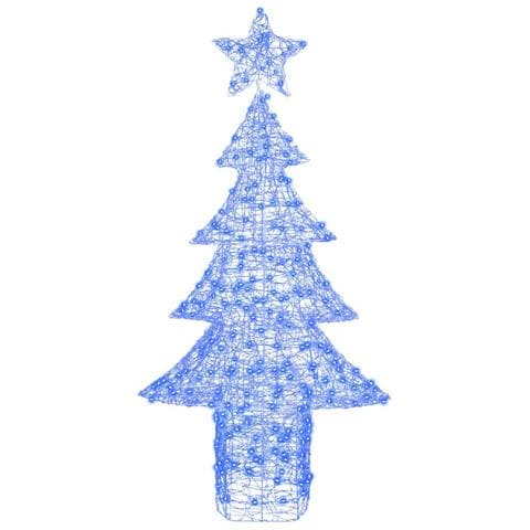 Albero di Natale con 240 LED Blu 180 cm Acrilico - Foto 2