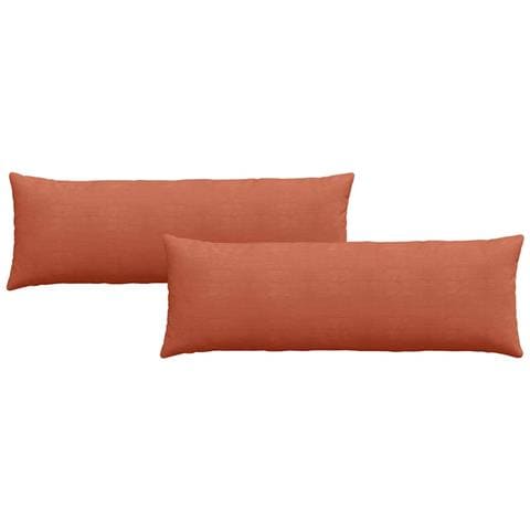 Cuscini da Divano 2 pcs Rosso Arancio 120 x 40 cm - Foto 1