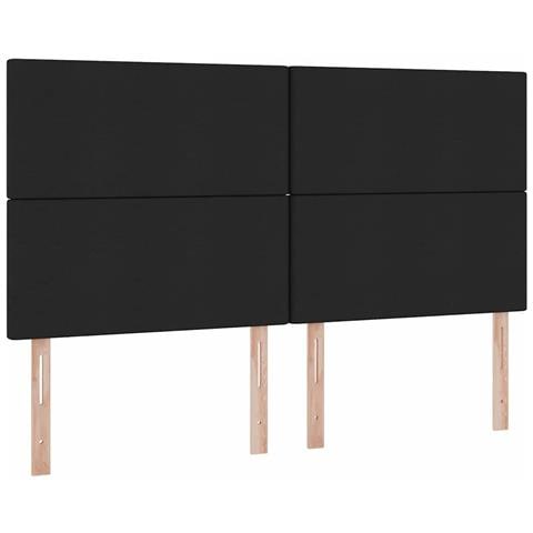 Letto con Contenitore Nero 160 x 200 cm Pelle Sintetica - Foto 9