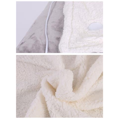 Coperta Elettrica In Flanella Riscaldata - 213x228cm - Spina Eu: Riscaldamento Rapido, Sicura Ed Efficiente L - Foto 2
