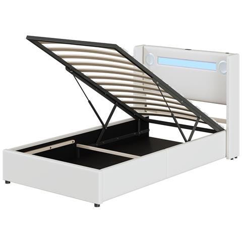 Letto Bambini Multifunzionale Con Bluetooth, Luci Led E Sistema Di Archiviazione - Foto 1