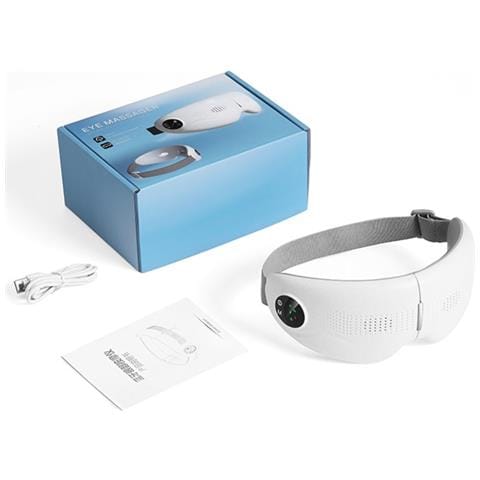 Massaggiatore Occhi Bluetooth Visivo Bianco - Vibrazione, Calore, Musica E Trasmissione Vocale - Foto 2