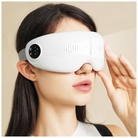 Massaggiatore Occhi Bluetooth Visivo Bianco - Vibrazione, Calore, Musica E Trasmissione Vocale - Foto 5