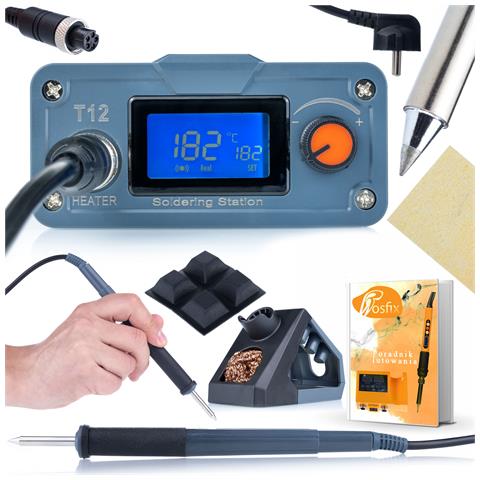 Stazione Saldante T12 Orange Akbash Oled T12oao - Riscaldamento Rapido, Temperatura Regolabile 200-450°c | Display Oled, Funzione Standby - Foto 1