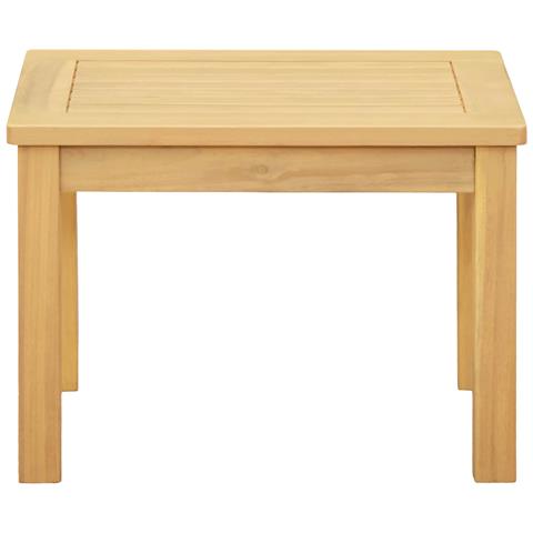 Tavolino da salotto Acacia chiaro 50 x 35 x 36 cm - Foto 2