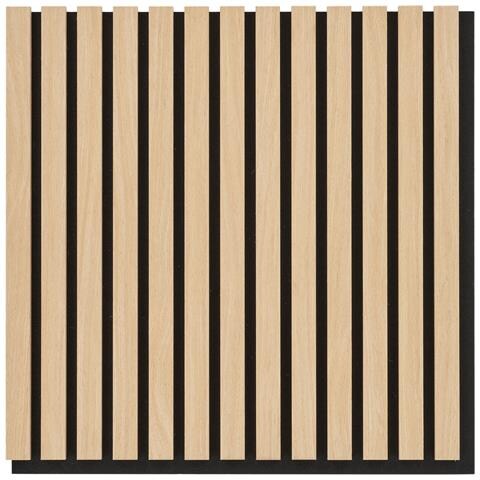 Set 2 Pannelli Acustici 52x52 Cm Effetto Rovere Naturale - Foto 1