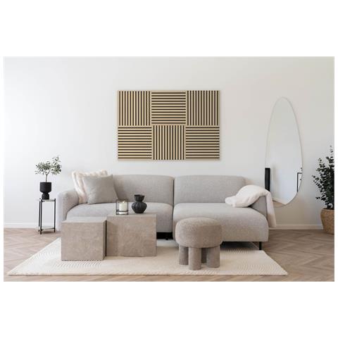 Set 2 Pannelli Acustici 52x52 Cm Effetto Rovere Naturale - Foto 3