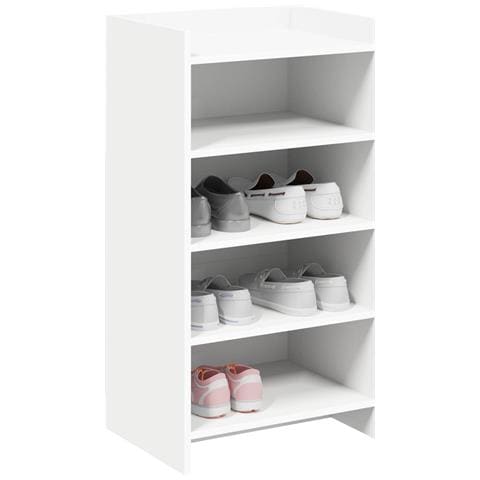 Mobile per scarpe Bianco 48 x 36 x 92 cm Legno ingegnerizzato - Foto 2