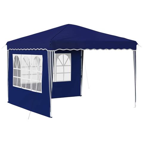 Tenda per feste a pop-up 288 x 288 x 245 cm Blu Tessuto Oxford - Foto 1