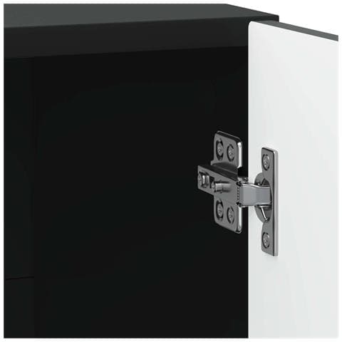 Armadio da Notte 2 pcs Nero 43 x 34,5 x 47 cm - Foto 9