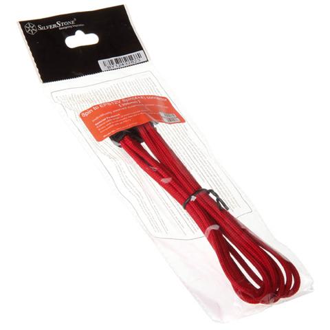 Adattatore EPS-8pin to EPS / ATX-4+4pin 300mm, Rosso - Foto 3