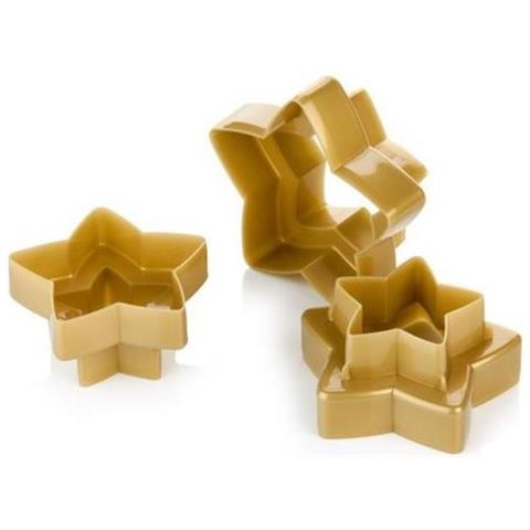 Tagliabiscotti Doppio Taglio Stelle 6 Misure Delicia - Foto 6