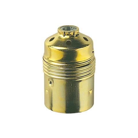 2141 - Portalampada E27 M10x1 Cm+cp / lisc Ottone - Foto 1