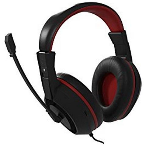 Auricolari Con Microfono Gaming Mah0+ 32? 15mw Ultra Bass Nero Rosso - Foto 1