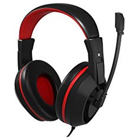 Auricolari Con Microfono Gaming Mah0+ 32? 15mw Ultra Bass Nero Rosso - Foto 2