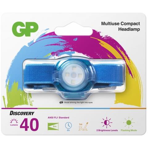GP Stirnlampe CH31 40 Lumen 2 x CR 2025 Blu 260GPACTCH31003 - Foto 2