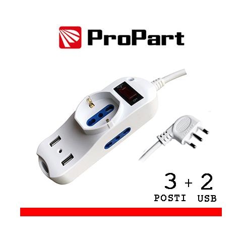 Multipresa 3pos Bipasso + Bipasso/schuko + Usb Spina16a +int - Foto 1