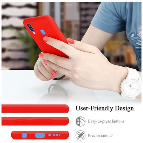 Custodia Compatibile Con Samsung Galaxy A40 In Liquid Rosso - Coperchio Protettivo In Silicone Tpu Flessibile - Foto 10