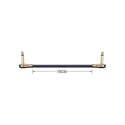Chitarra Cavi Patch Angolo Retto 15 Cm 14 Cavi Strumenti Per Effect Pedals 6 Pacchetti - Foto 2