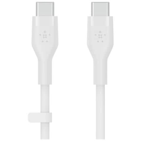 Flex USB-C / USB-C fino 60W 1m, bian. CAB009bt1MWH - Foto 1