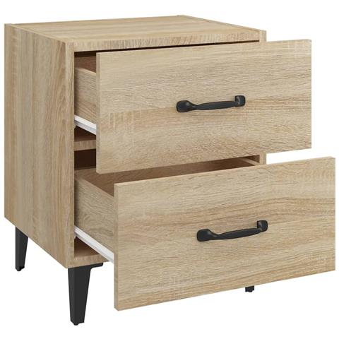 Comodino Rovere Sonoma 40x35x47,5 Cm - Foto 2