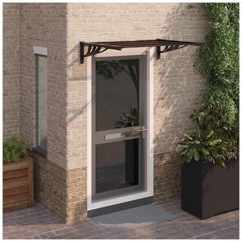 Tettoia per Porta Nera 122x90 cm in Policarbonato - Foto 2