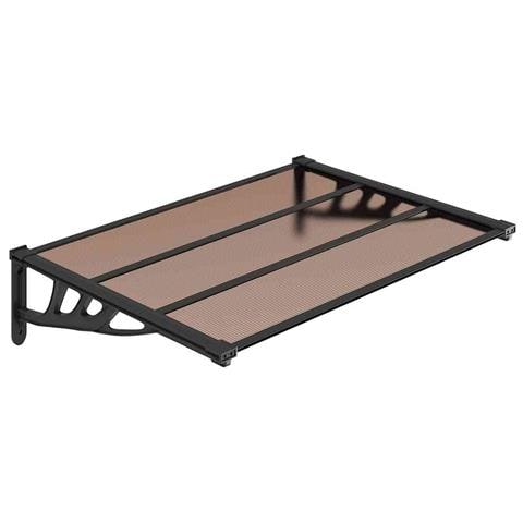 Tettoia per Porta Nera 122x90 cm in Policarbonato - Foto 1