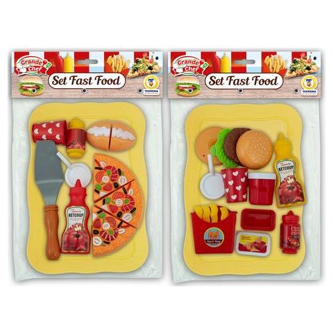 Playset Fast Food Con Vassoio Teorema 80257 Grande Chef Assortito - Foto 1