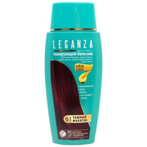 Balsamo Colorante Per Capelli Colore Mogano Scuro Nº 61 ""leganza"" Colorante Senza Ammoniaca |arricchito Con Oli Naturali - Foto 1