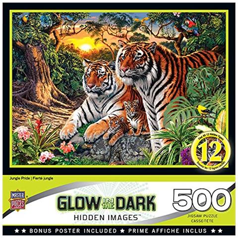 Puzzle Da 500 Pezzi Per Adulti, Famiglie O Bambini - Jungle Pride 15x21 - American Puzzle Company A Conduzione Familiare - Foto 1