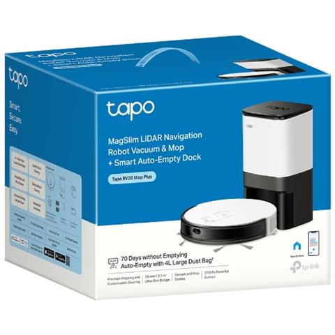 Robot Aspirapolvere Lavapavimenti Smart Svuotamento Automatico RV20 Mop Plus - Foto 5