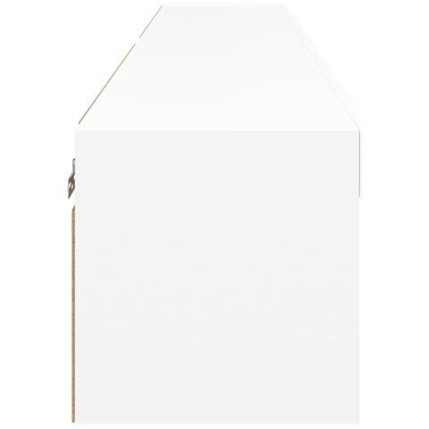 Mobili Porta Tv Con Luci Led 2 Pz Bianchi 80x30x30 Cm - Foto 9