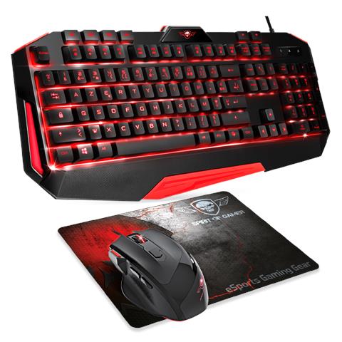Pro MK3 tastiera Mouse incluso Gaming USB AZERTY Nero - Foto 1