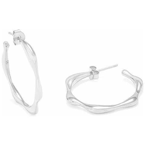 Orecchini Donna Secrecy Argento Puro 3,5 Cm - Foto 1