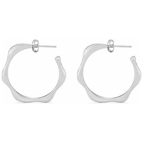 Orecchini Donna Secrecy Argento Puro 3,5 Cm - Foto 3