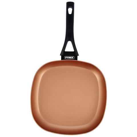 Padella Griglia Liscia Action Quadrato Metallo Ø 28 Cm - Foto 2