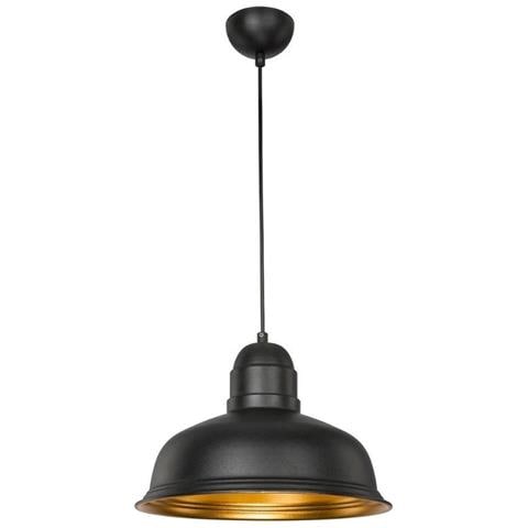 Lampada A Sospensione Kumbet Mdl3053 Metallo Nero Interno Oro - Foto 2