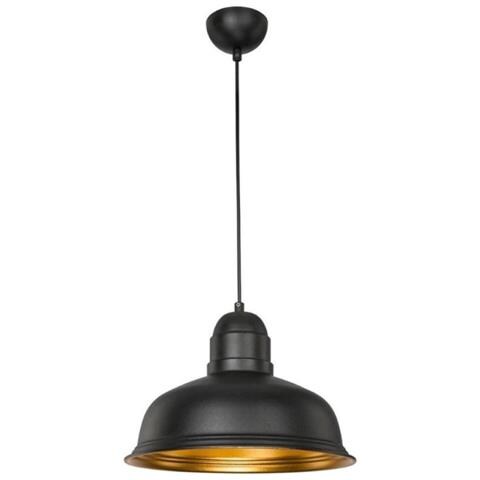 Lampada A Sospensione Kumbet Mdl3053 Metallo Nero Interno Oro - Foto 1