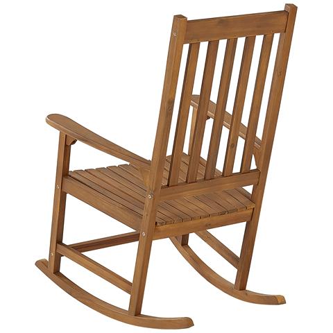 Sedia A Dondolo Legno Chiaro Bojano - Foto 7