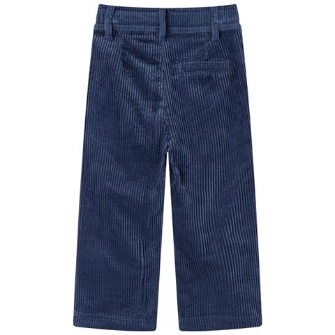 Pantaloni Da Bambino In Velluto A Coste Blu Marino 140 - Foto 2