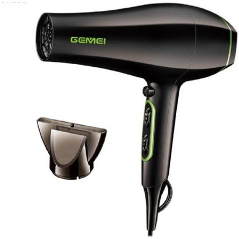 Trade Shop - Asciugacapelli Professionale Motore Cc 2200w Salone Ugello Concentratore Gm-130 - Foto 1