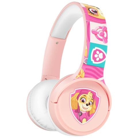 Cuffie Bluetooth Per Bambini Modello Skye Paw Patrol Autonomia 20 Ore, Rosa - Foto 1
