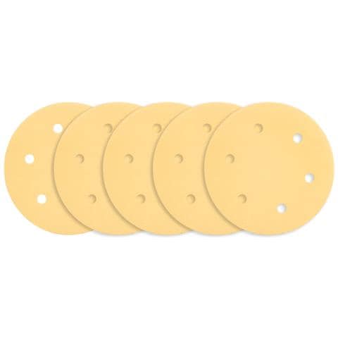 Carta Abrasiva Con Velcro 225 Mm, K180, 5 Pz, Con 6 Fori Per Levigatrice 59g264, 59g265 - Foto 1
