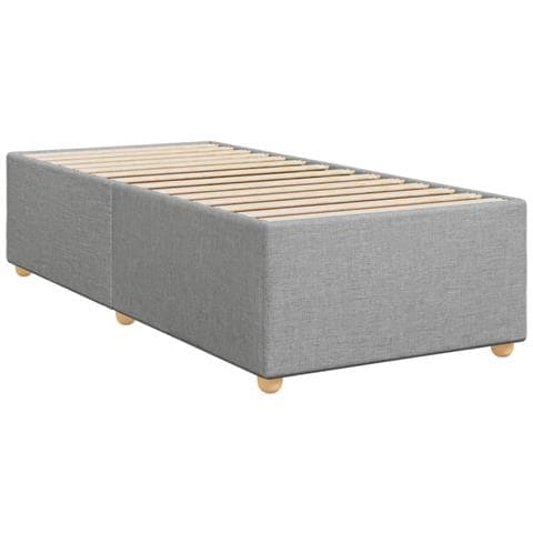 Giroletto Senza Materasso Grigio Chiaro 80x200 Cm Tessuto - Foto 3