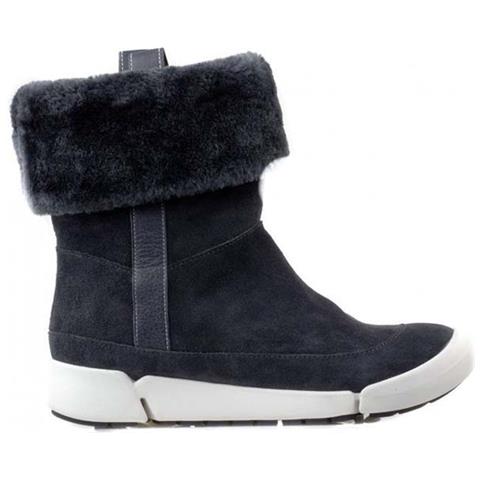 Donna Tri Attract Stivali Isolati In Pelle Blu Navy 37 - Foto 1