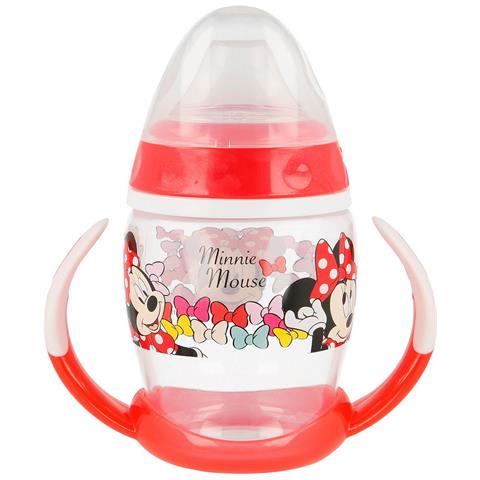 Tazza Da Viaggio Originale Minnie Da 250 Ml In Plastica Per Bambini, Facile Da Lavare E Riutilizzabile, Con Ugello E Manici Facili Da Usare. - Foto 2