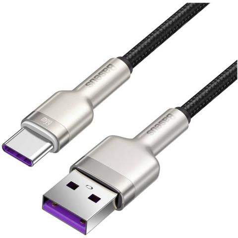 Cavo Di Ricarica E Trasferimento Da Usb-c A Usb-c 66w Cafule 25 Cm, Nero - Foto 2